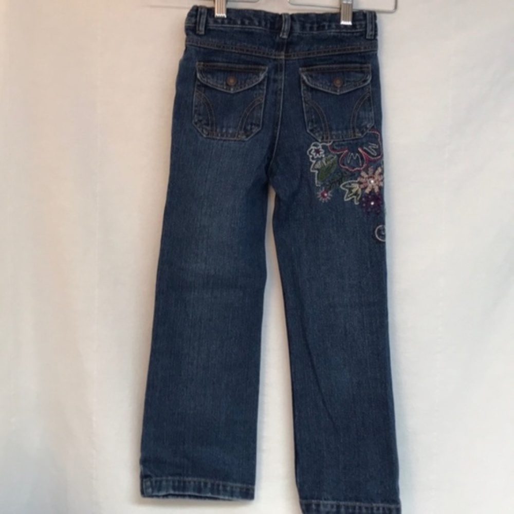 Vintage Esprit Embroidered Flare Blue Jeans - Picture 3 of 3